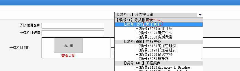 栏目添加